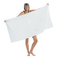 Premium Velour Beach Towel (White Embroidered)